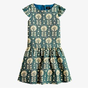 Crewcuts Girls Cap-Sleeve Floral Dress Size 8 (NWT)